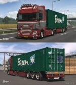 ETS2 DAF Mod: XF Euro 6 Roling Transport Skin Pack By Wexsper (Image #2)