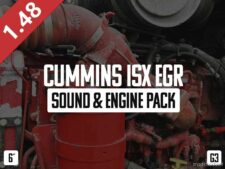 Cummins ISX EGR Sound & Engine Pack [1.48] for American Truck Simulator