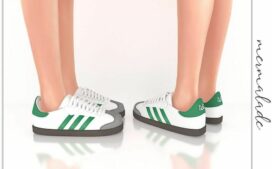 Suede TOE Sneakers (Female) S243 for Sims 4