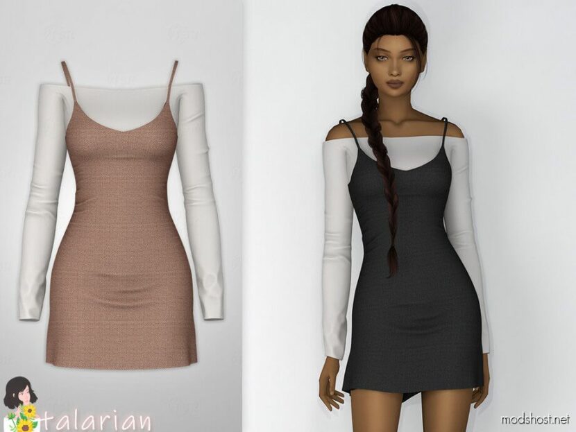 Sims 4 Elder Clothes Mod: Kaia Dress (Featured)