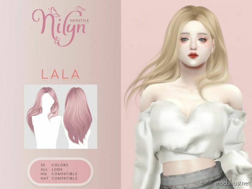 Lala Hair for Sims 4