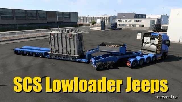 SCS Lowloader Jeeps 2+5 Trailer for Euro Truck Simulator 2