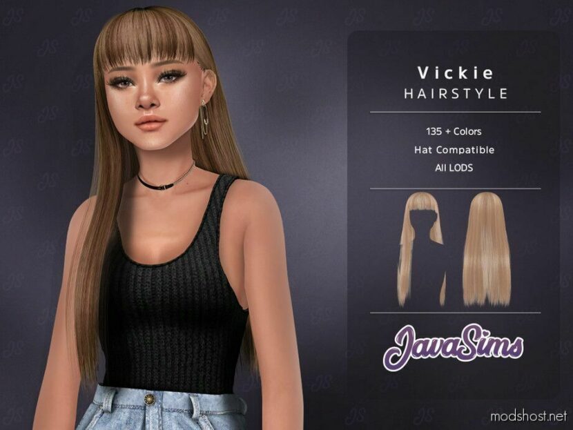 Vickie Hairstyle for Sims 4