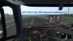 SCS Volvo VNL 2018 Improved Dashboard V1.2 for American Truck Simulator