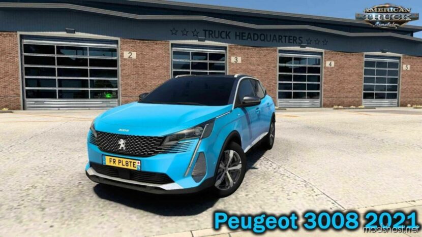 Peugeot 3008 2021 + Interior V1.1 [1.48] for American Truck Simulator