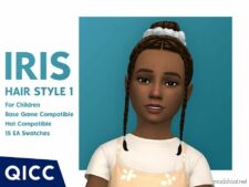 Iris Hairstyle 1 for Sims 4