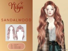 Sandalwood Hair for Sims 4