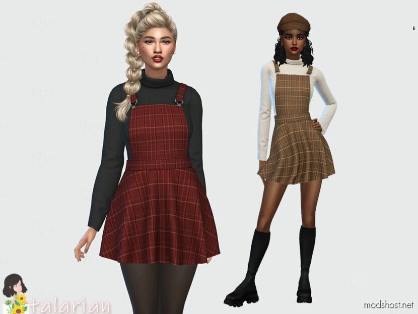 Hallie Dress Sims 4 Clothes Mod - ModsHost