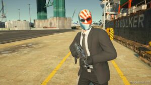 GTA 5 Player Mod: Payday The Heist: Hoxton Vyse Mask For MP Male (Image #2)