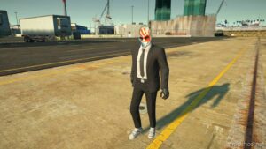 GTA 5 Player Mod: Payday The Heist: Hoxton Vyse Mask For MP Male (Image #4)