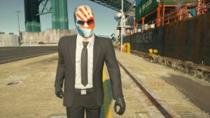 GTA 5 Player Mod: Payday The Heist: Hoxton Vyse Mask For MP Male (Image #5)