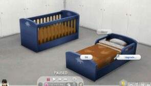 Upgradeable Kindermade Kindercrib And Short And Stout BED for Sims 4