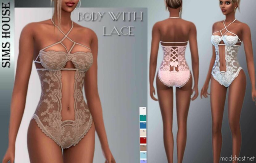 Body With Lace for Sims 4