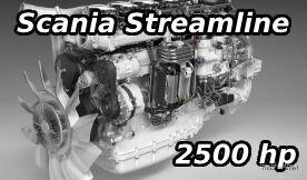 Scania Streamline 2500 HP Engine +200KM/H for Euro Truck Simulator 2