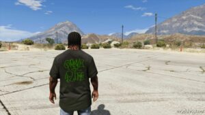 GTA 5 Player Mod: Grove Street Families T-Shirt For Franklin (Image #2)