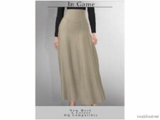 Sims 4 Everyday Clothes Mod: Long Skirt B-76 (Image #2)