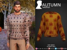 Autumn Sweater for Sims 4
