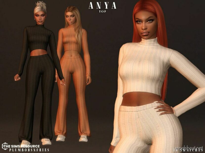 Sims 4 Female Clothes Mod: Anya SET (Featured)