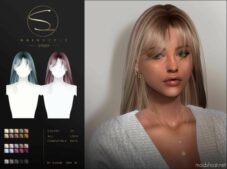 Long Straight Hairstyle for Sims 4