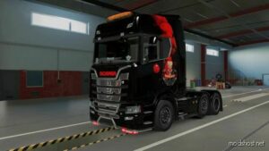 ETS2 Scania Skin Mod: Meet The Dancing Clown For Scania S (Image #2)