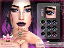 Magical witch eyes • E07, contact lenses | Halloween CC for Sims 4