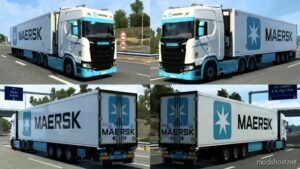 Skin Maersk Krone Cool Liner By Rodonitcho Mods [1.48] for Euro Truck Simulator 2