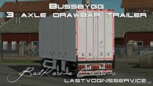 Bussbygg 3 Axle Drawbar Trailer V1.4 [1.48] for Euro Truck Simulator 2