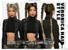 Veronica Hairstyle for Sims 4