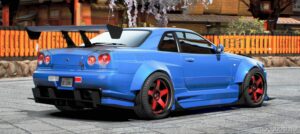 GTA 5 Nissan Vehicle Mod: R34 Widebody (Image #2)