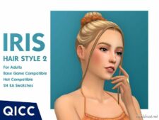 Iris Hair Style 2 [Patreon] for Sims 4