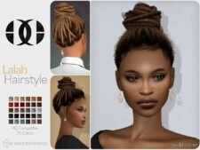 Lalah Hairstyle for Sims 4