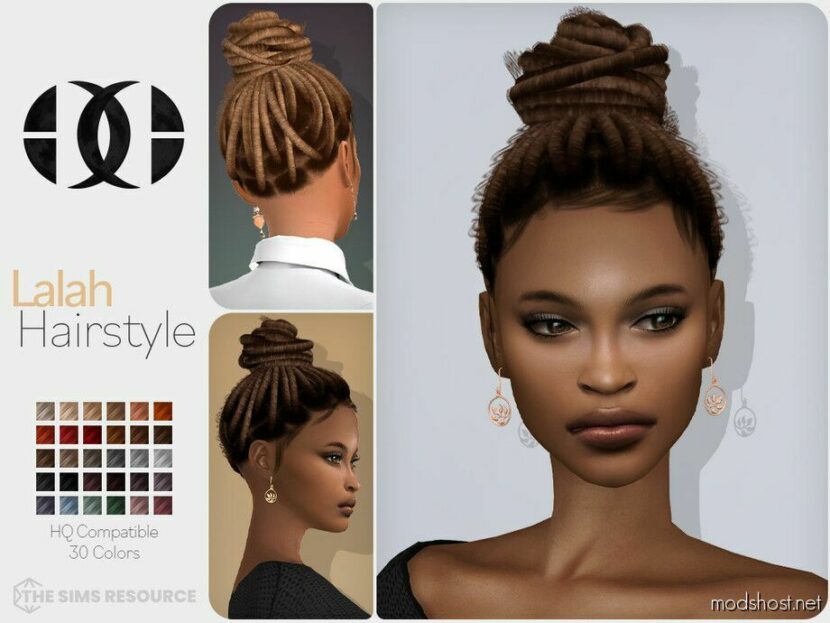 Lalah Hairstyle for Sims 4
