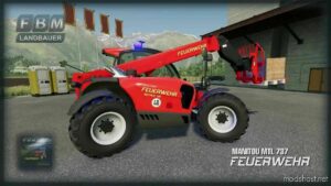 FS22 Forklift Mod: MTL737 Fire department (Image #4)