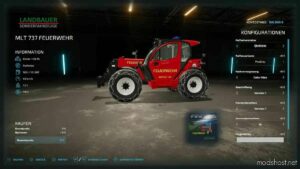 FS22 Forklift Mod: MTL737 Fire department (Image #5)