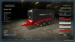 FS22 Rapide Trailer Mod: 580 LE V1.3 (Image #2)