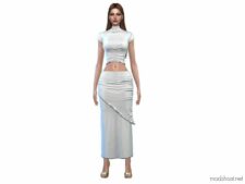 Sims 4 Elder Clothes Mod: Agatha SET (Image #2)