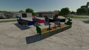 FS22 Mod: Platform Trailer With Crane (Image #6)