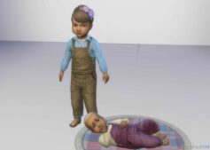 TS2 To TS4 – Toddler Overalls For Toddlers And Infants for Sims 4