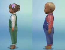 Sims 4 Everyday Clothes Mod: TS2 To TS4 – Toddler Overalls For Toddlers And Infants (Image #5)