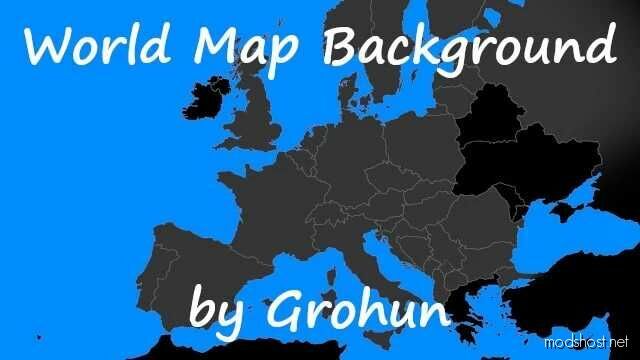 World Map Background [1.48.5] for Euro Truck Simulator 2