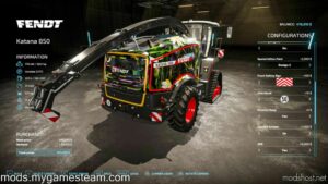 FS22 Fendt Cutter Mod: Katana 850 V1.3 (Image #11)