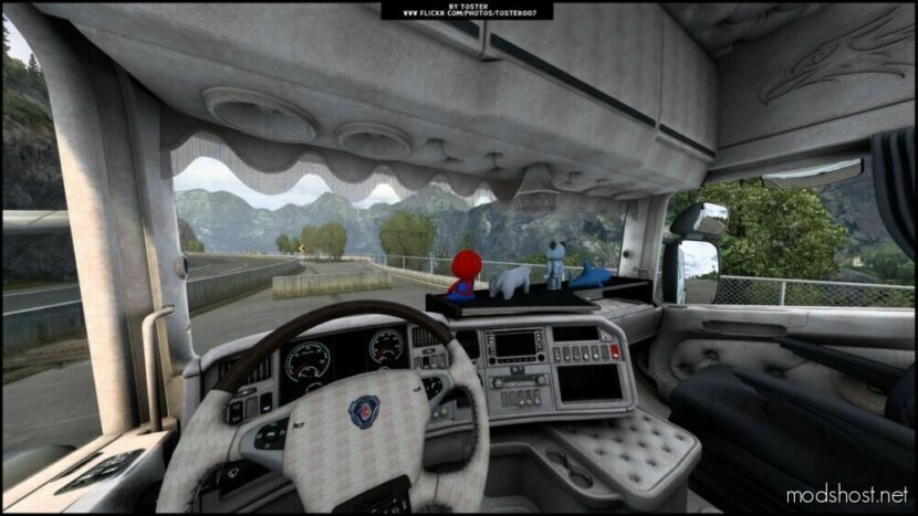 Interior Scania By RJL V8 Eagle [1.48] for Euro Truck Simulator 2