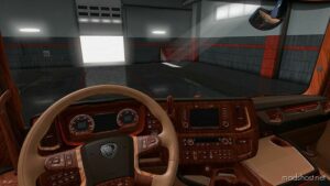 Scania S Wood Interior [1.48] for Euro Truck Simulator 2