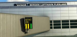 MSFS 2020 Norway Mod: Enbr Bergen Airport – Flesland V1.9.11 (Image #2)