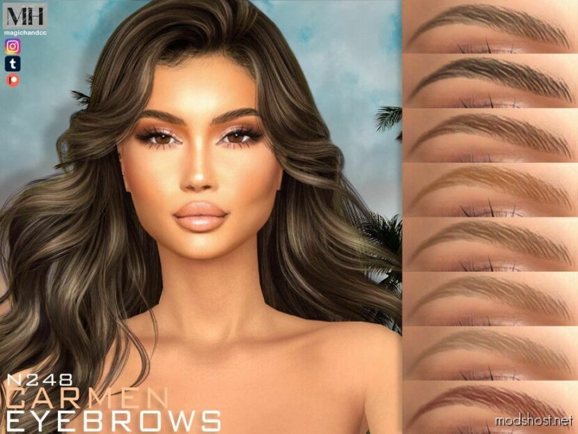 Carmen Eyebrows N248 (Patreon) for Sims 4