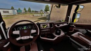 Scania Next GEN Brown – White Interior [1.48] for Euro Truck Simulator 2