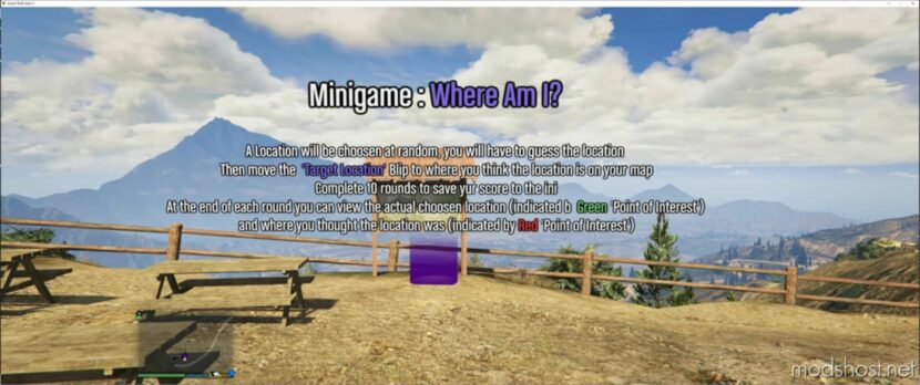 Where AM I Minigame V2.0 for Grand Theft Auto V