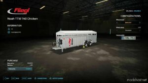 FS22 Fliegl Trailer Mod: TTW 140 (Image #4)