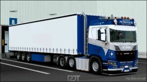 Scania R580 + Trailer Petignaud Transports V4.0 for Euro Truck Simulator 2