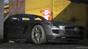 GTA 5 Mercedes-Benz Vehicle Mod: 2011 Mercedes-Benz SLS AMG Add-On / Fivem | Template | Lods 2.0A (Image #3)